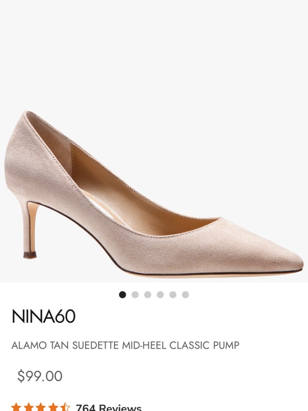 Nina Alamo Tan Glam Pumps in size 9